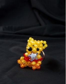 星願熊造型串珠作品圖