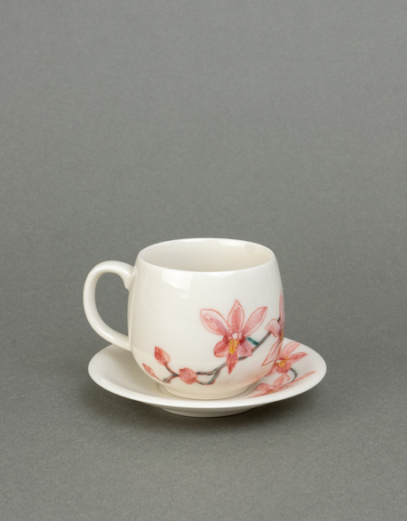 第張粉蘭花咖啡杯組(3件組)作品縮圖