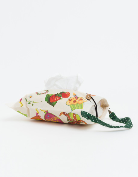 第張草莓甜心-蝶古巴特面紙袋(需訂製)作品縮圖