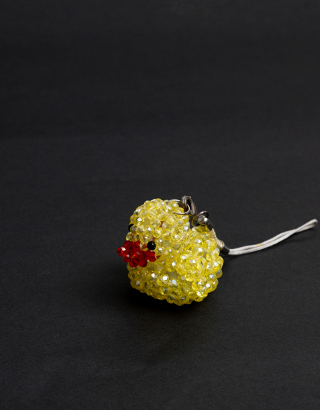 第張黃色小鴨水晶串珠作品縮圖