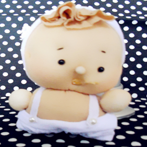 第張含金湯匙出生的嬰兒造型娃娃01~白1~Zina 000596作品縮圖