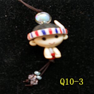 手工捏塑吊飾Q10-3~原住民~Zina 000586作品圖