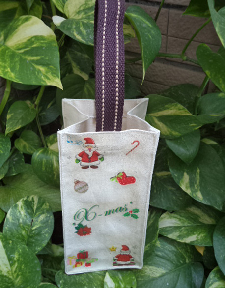 第張蝶古巴特-聖誕快樂水壺袋(促銷價189)作品縮圖