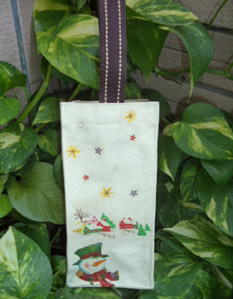 第張蝶古巴特-聖誕快樂水壺袋(促銷價189)作品縮圖