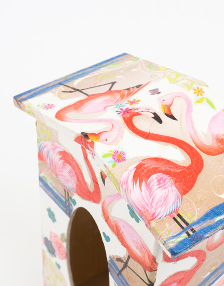 第張房型面紙盒-紅鶴(直立)作品縮圖