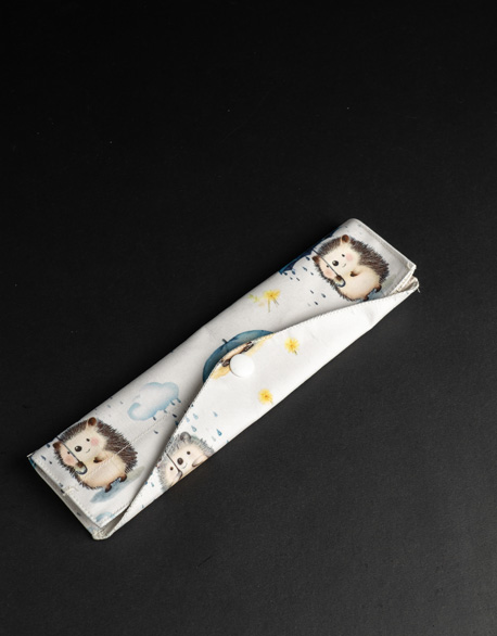 小刺蝟防水餐具袋-圖1