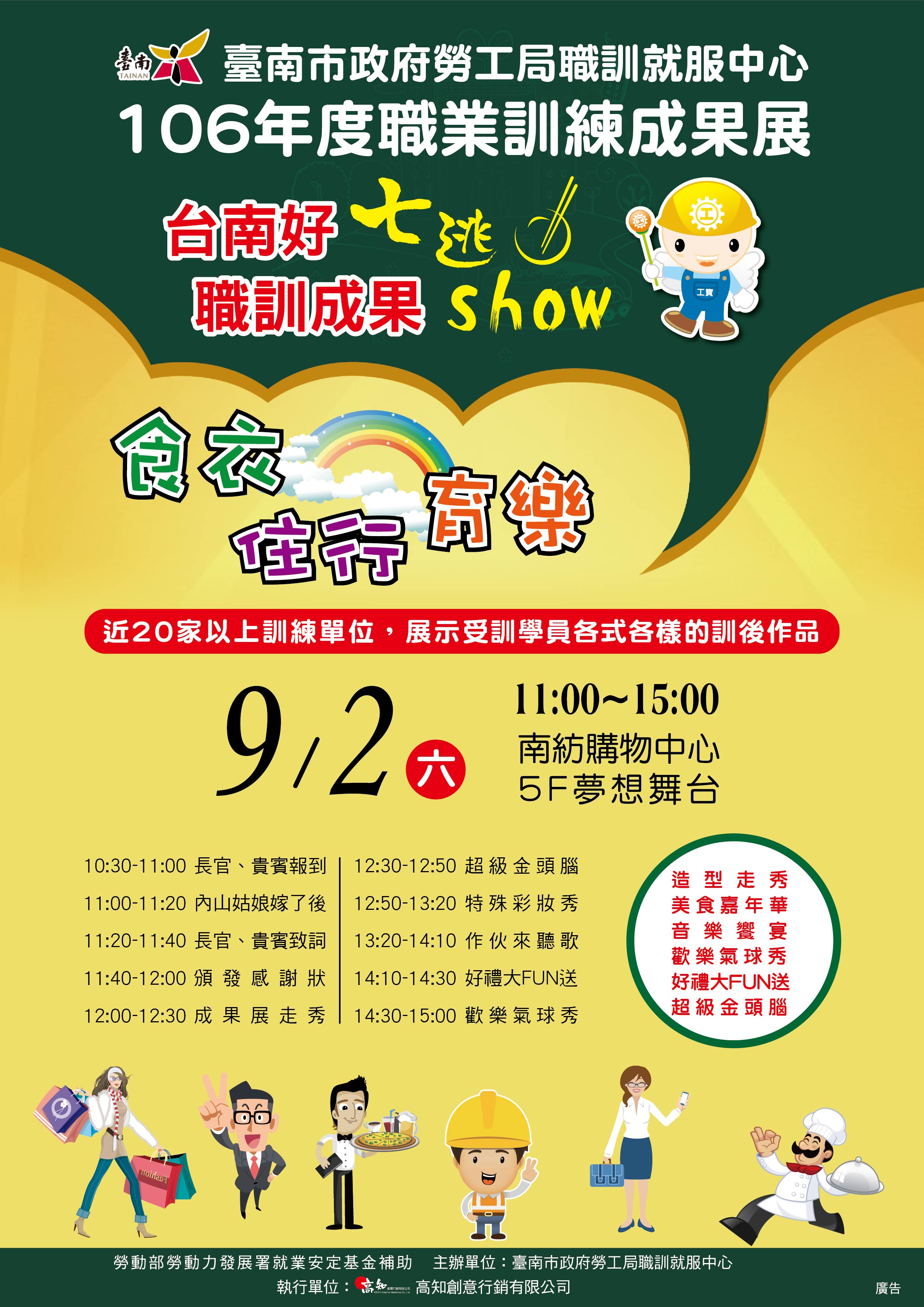 106【台南好七逃 職訓成果SHOW】封面圖片