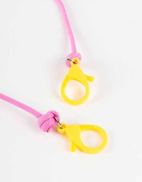 Candy letter mask lanyard