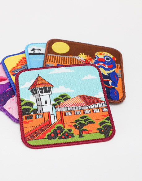 Electric embroidery cup mat (Taiwan attractions)