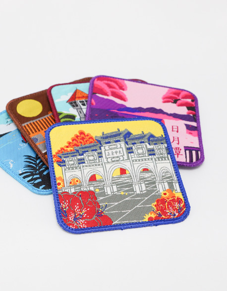 Electric embroidery cup mat (Taiwan attractions)