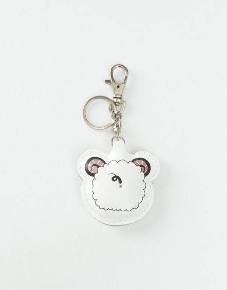 Colorful Little Sheep Key Ring - White