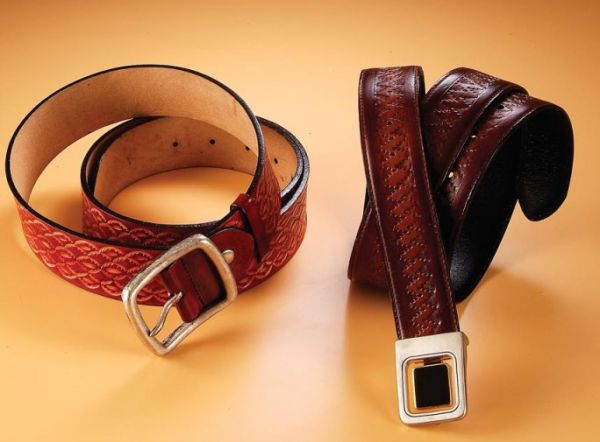 Leather carving - guest belt (4 cm)