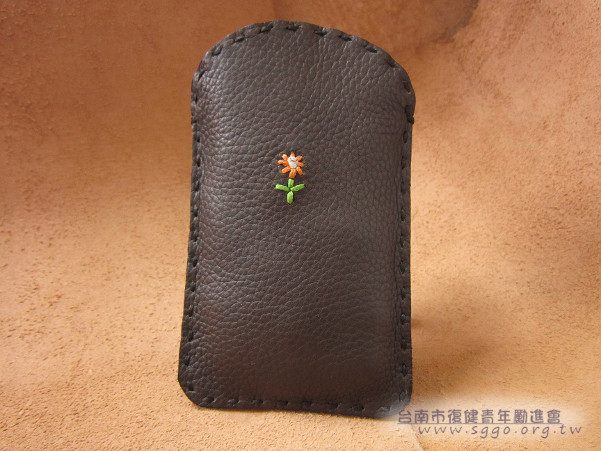 Upright Mobile Phone Bag - Small Flower (Arc)