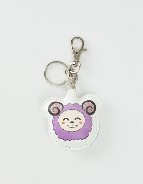 Colorful Little Sheep Key Ring - Purple