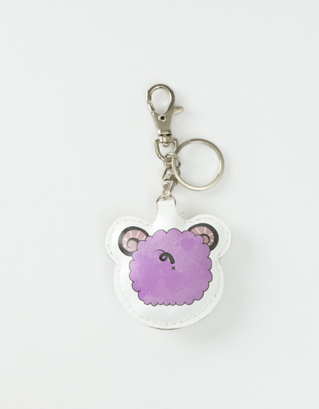 Colorful Little Sheep Key Ring - Purple