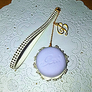 Wedding small things - time-encrusted diamond macaron pendant - a04 - Zina00910