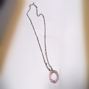 Hand-set diamond necklace - Zina 000871
