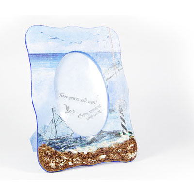 Hand-created 3D unique stereoscopic photo frame - Ocean Wind-1-Zina 000045