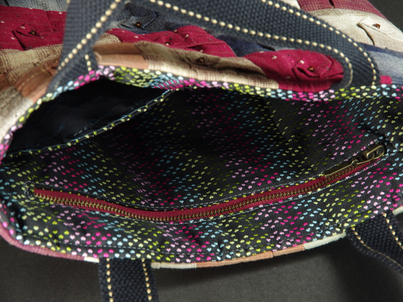 Hand-stitched cloth bag