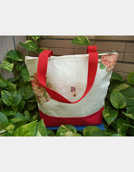 Butterfly Cuba special creative canvas bag - aesthetic rose