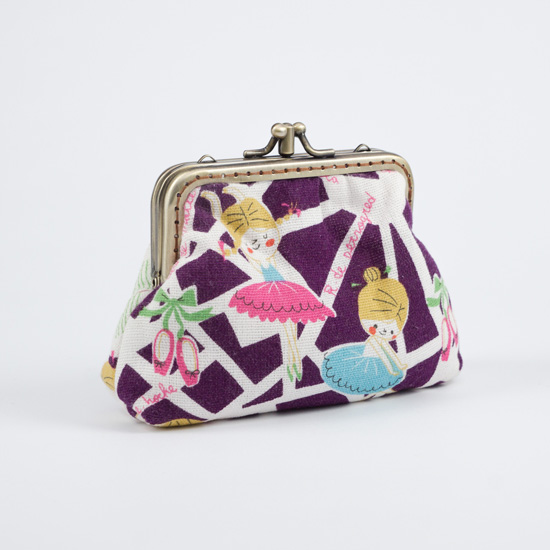 Ballet Girl Double-MouthEd Gold Bag