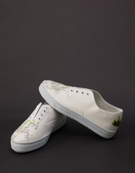 Butterfly Cuban Special Canvas Shoes　