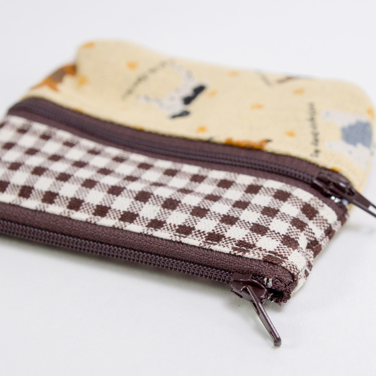 Double-layer change card bag