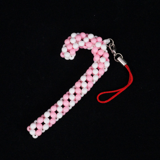 Pink/Green Crutches Beads