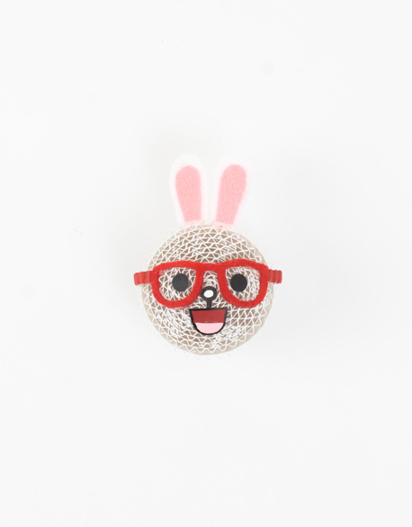 Glasses Rabbit Magnet