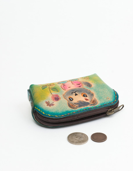 Small four buckle zero wallet