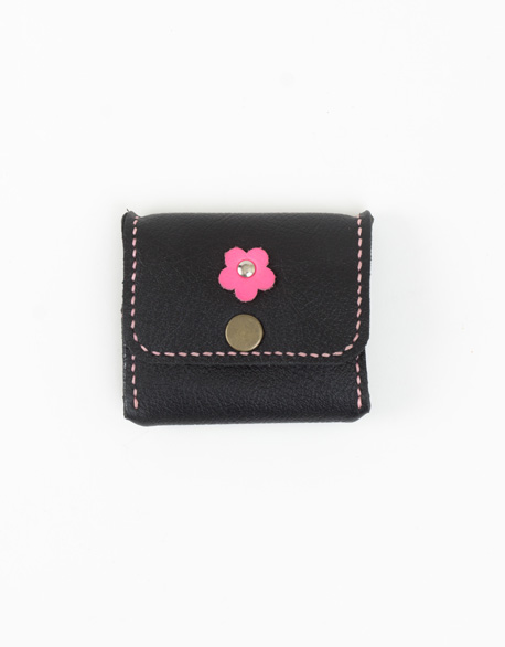 Small flower soft leather zero wallet