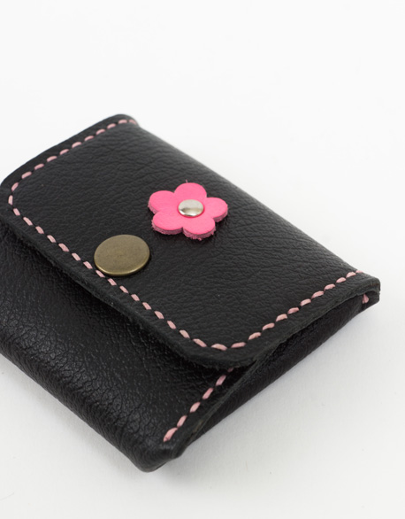 Small flower soft leather zero wallet