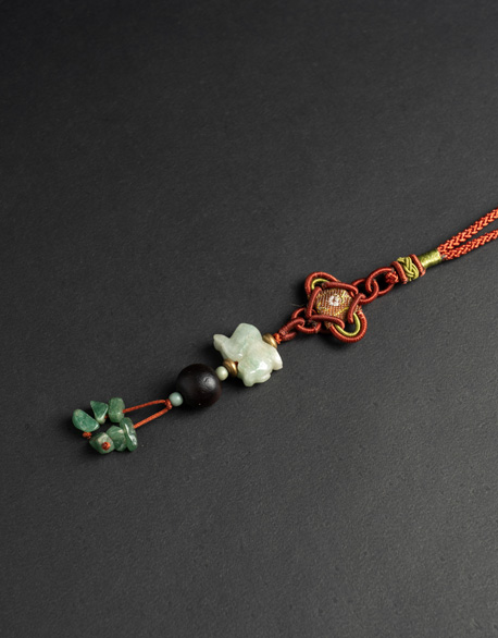 幸福兔無患子吊飾-圖1