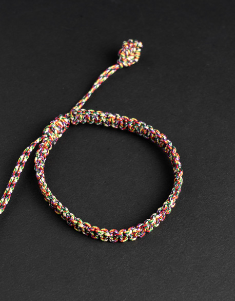 平安五色繩手鍊-圖1