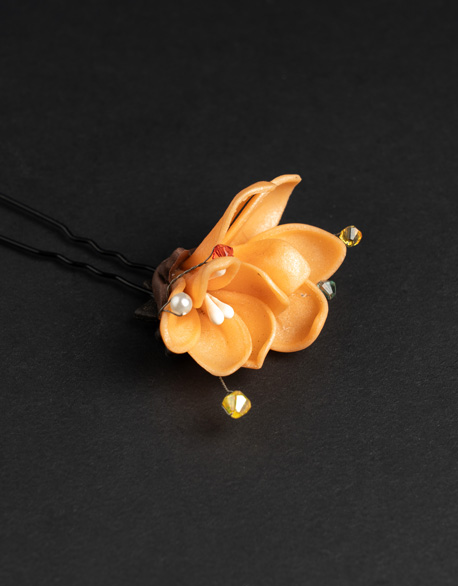 梔子花髮簪-圖1