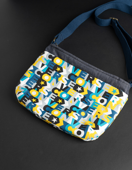 英文字斜背布包-圖1